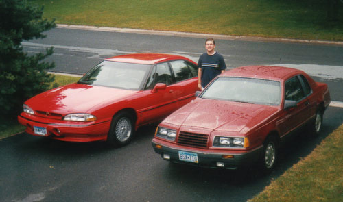 Me with my 1993 Bonneville and my 1986 Thunderbird