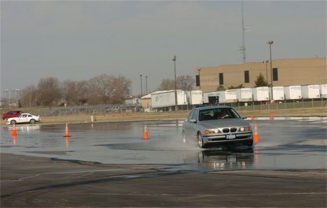 Through the slalom